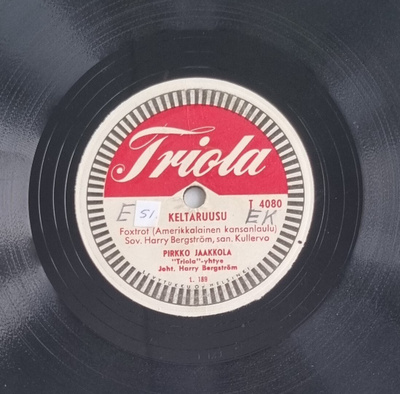 Savikiekko 1953 - Pirkko Jaakkola - Triola T 4080
