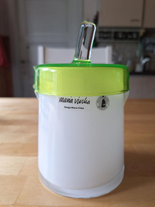 Vintage IKEA Glatt lasipurkki, Maria Vinka