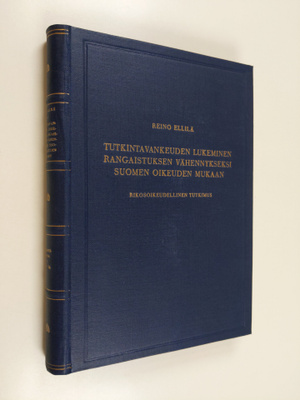 Reino Ellilä : Tutkintavankeuden lukeminen rangaistuksen ...