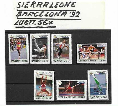 SIERRA LEONE BARCELONA 92* LUETT. 5€