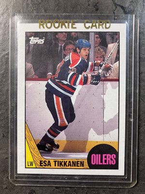1987-88 Topps - #7 Esa Tikkanen ROOKIE CARD (RC) Oilers