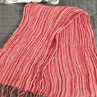 Gudrun Sjödén raidallinen huivi, 55x180cm + hapsut, 100% pel - pikkukuva 1