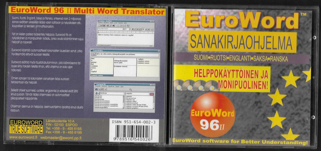 EuroWord sanakirjaohjelma 96 II