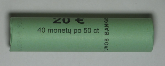 2015 Liettua 50c  rulla UNC