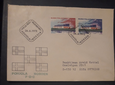 1973  Pohjola Norden FDC kulk