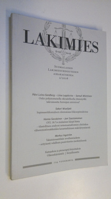 Lakimies 2/2016 : Suomalaisen lakimiesyhdistyksen aikakau...