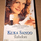 KUKA SANOO TAHDON 1997 VHS CINEMA CLUB - pikkukuva 1