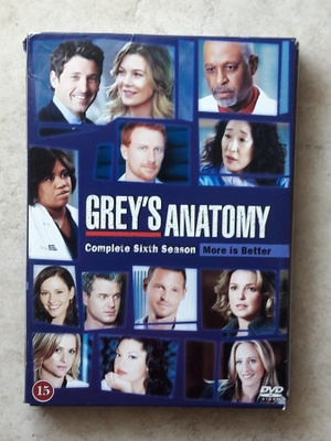 Greyn anatomia, kausi 6, 6 x DVD.