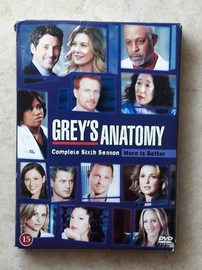 Greyn anatomia, kausi 6, 6 x DVD.