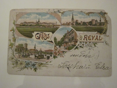VANHA Postikortti  Eesti Viro Tallinna Tallinn 1896!!!