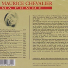 CD: Maurice Chevalier: Ma pomme - pikkukuva 2