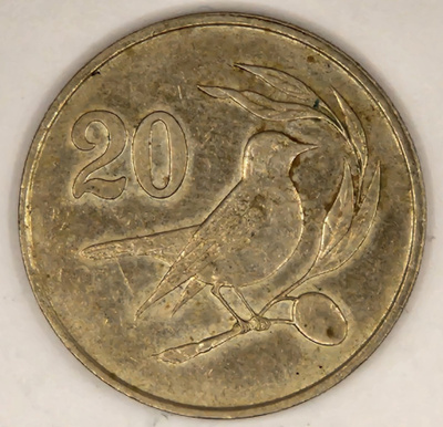 Kypros 20 sentin kolikko 1983