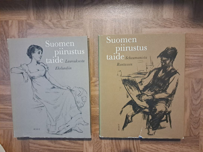 Vanhoja taidekirjoja.