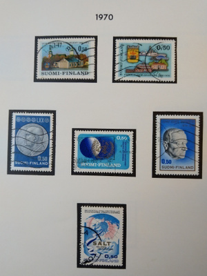 1970 Suomi postimerkki 6 kpl