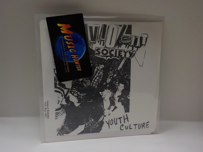 NEGATIVE REACTION/VIOLENT SOCIETY - SLUDGE M-/EX+ 7" SPLIT