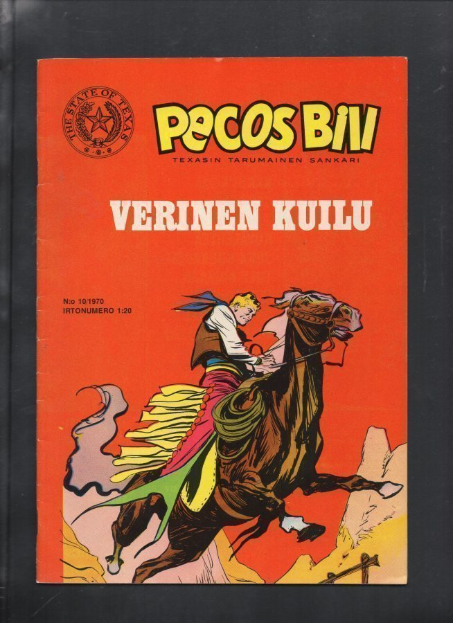 PECOS BILL n:o 10 1970 Verinen kuilu