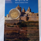 Malta 2025 2 eurot, Mdina ja Härkä BU kansioissaan - pikkukuva 2