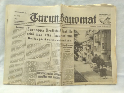 Turun Sanomat 3.8.1957