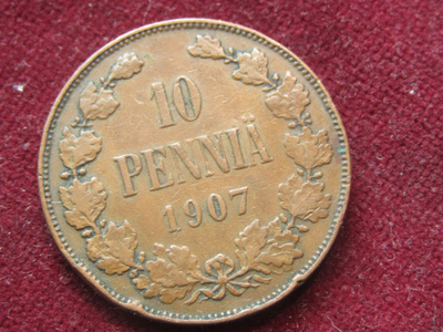 10 penniä 1907