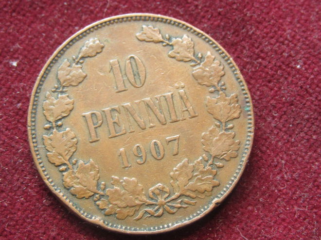 10 penniä 1907