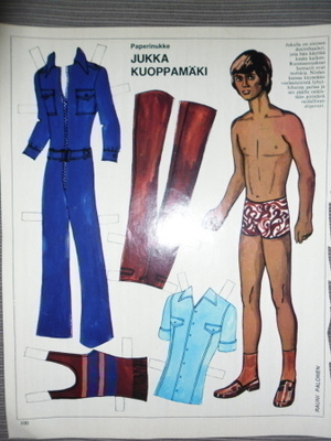 Jukka Kuoppamäki paperinukke