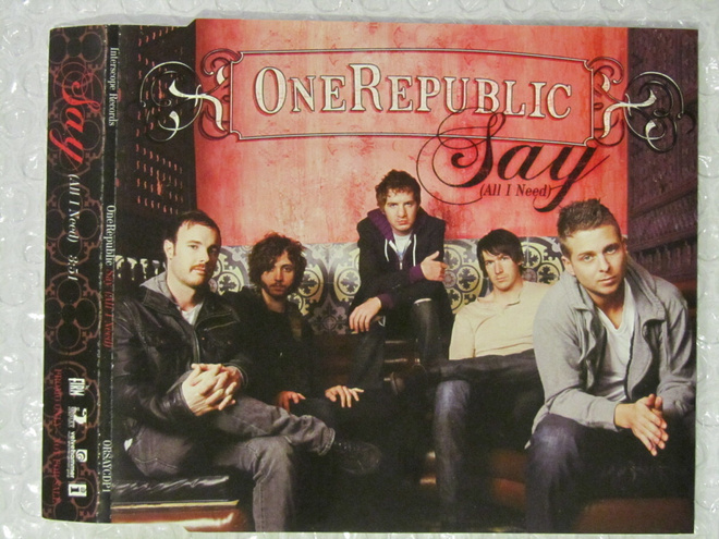 OneRepublic • Say (All I Need) PROMO CD-Single