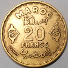 Morocco. 20 francs AH1371. - pikkukuva 2