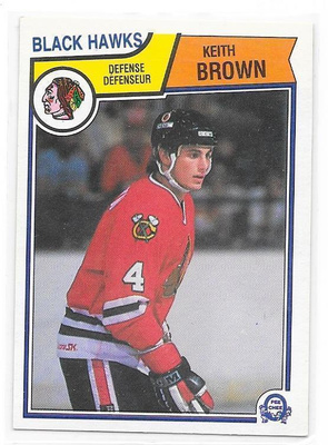 1983-84 OPC #98 Keith Brown Chicago Blackhawks