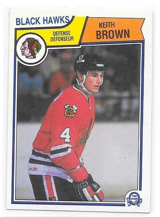 1983-84 OPC #98 Keith Brown Chicago Blackhawks
