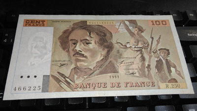 France Ranska 100 Francs 1993 VF+-XF