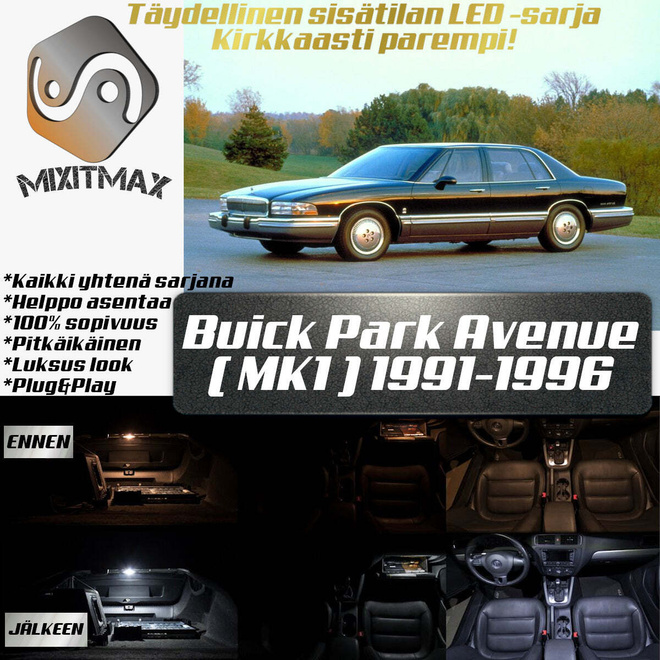 Buick Park Avenue (MK1) Sisätilan LED-sarja 22-o