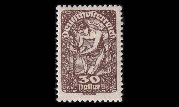 Itävalta 267x ** Käyttösarja 30 H patsas (1919)