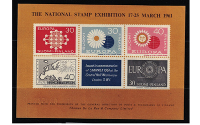MUISTOARKKI 1961 stamp exhibition **