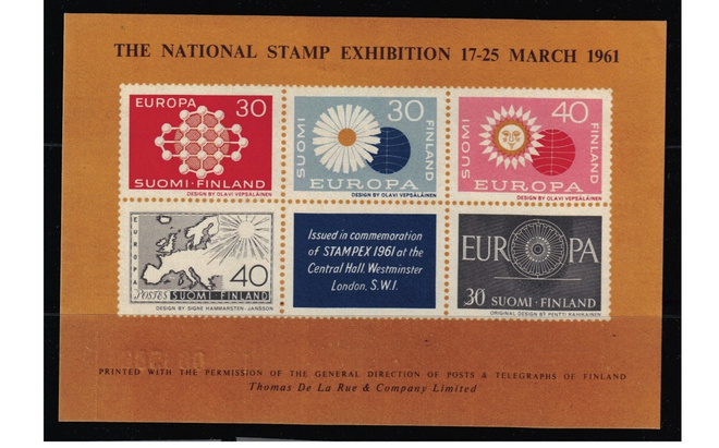 MUISTOARKKI 1961 stamp exhibition **