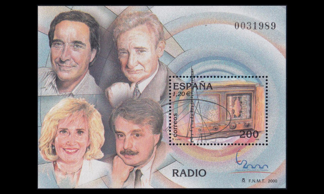 Espanja 3598BL95 ** Postimerkkinäyttely ESPAÑA radio (2000