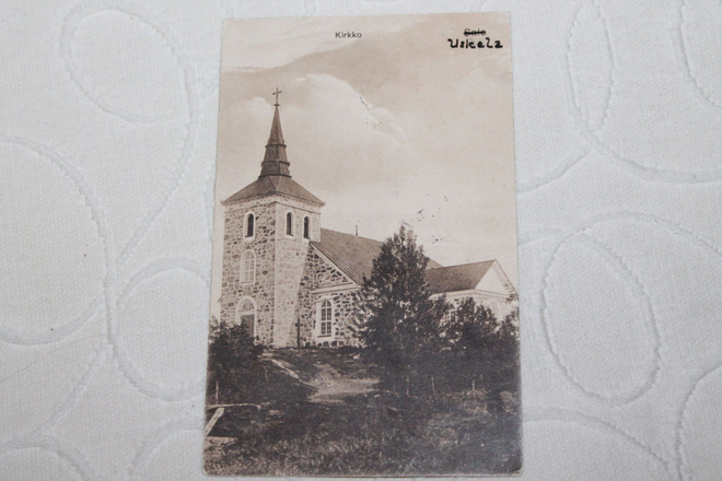 Vanha Kirkkokortti Uskela Salo