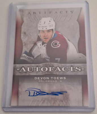 2021-22 Upper Deck Artifacts Auto Facts AF-DT Devon Toews AU