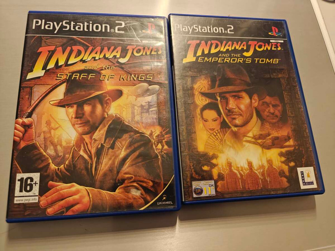 Playstation 2 Indiana Jones pelit