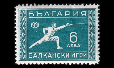 Bulgaria 245 * Balkanin kisat miekkailu (1931)
