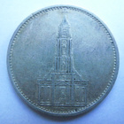 Natsi-Saksa 5 Reichsmark 1934 D Potsdam Garrison Church - pikkukuva 1
