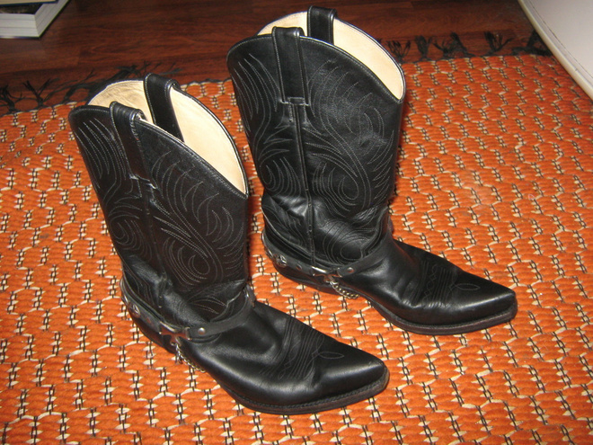 Vintage Tony Mora mustat Bootsit koko 37