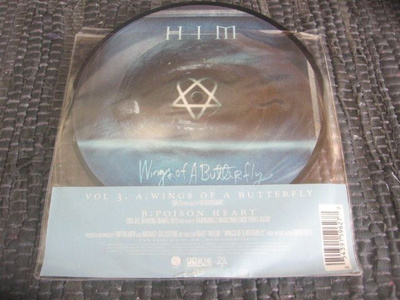 7" - HIM - Wings Of A Butterfly / Poison Heart