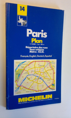 Paris: Plan 1/10 000 - 1cm:100m : Repertoire des rues, Se...