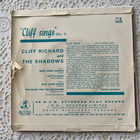 CLIFF RICHARD: Cliff Sings No.1 - EP * UK 1960 - pikkukuva 2