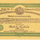 OKK 1923 Ruotsin Valtion suomenkielinen Palkinto-Obligaatio - pikkukuva 1