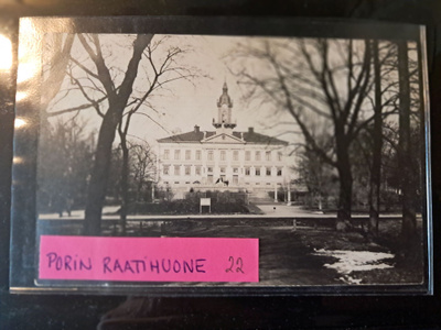 Pori, raatihuone,  kulkematon vanha kortti.