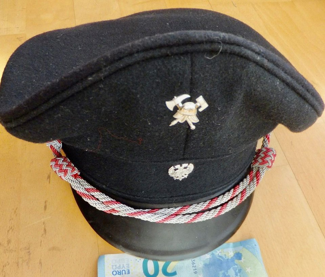 VANHA Koppalakki Saksa Palokunta