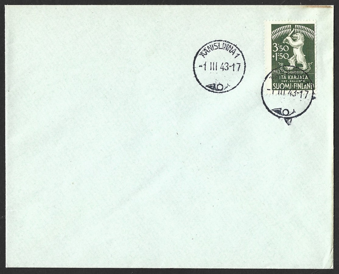 FDC 1941 Itä-Karjala Hyväntekeväisyys LaPe 28
