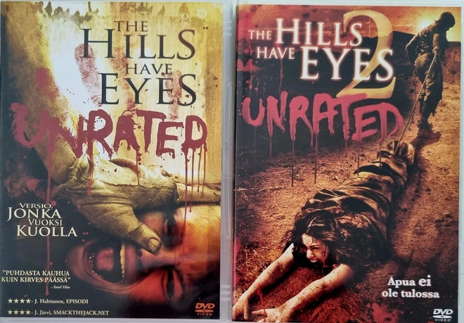 THE HILLS HAVE EYES -UNRATED, 1 &2 DVD (2 X 1 DISCS)