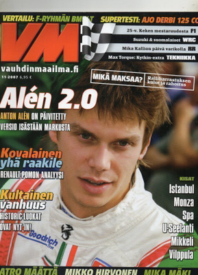 Vauhdin Maailma n:o 11 2007 Vanhat kilpa-autot. Heikki Koval